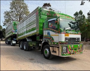 ISUZU FXZ 360 พ่วงแม่ลูกดั้มพ์  (เฟืองเร็ว)