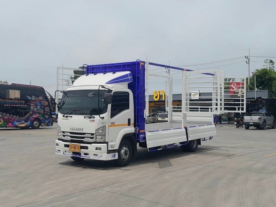 ISUZU.FRR 210 แรงกะบะเหล็กเปิดข้างได้รอบ