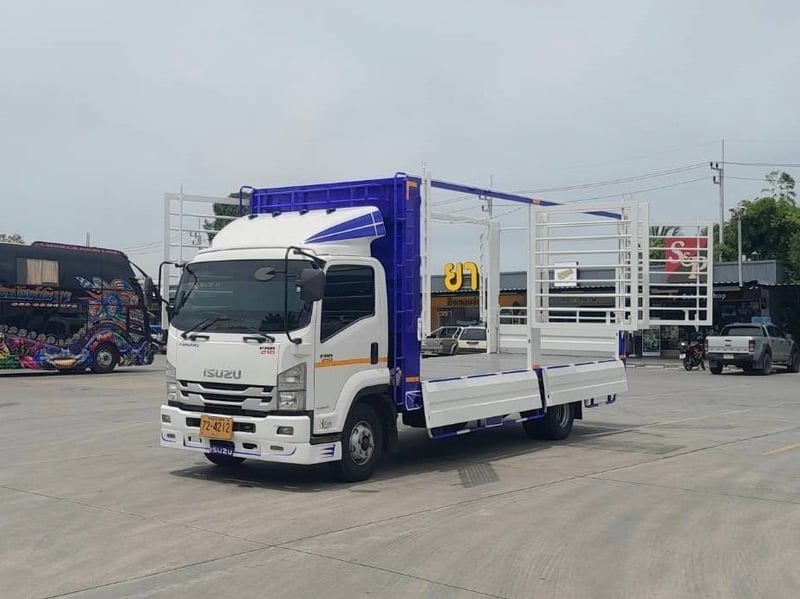 ISUZU.FRR 210 แรงกะบะเหล็กเปิดข้างได้รอบ