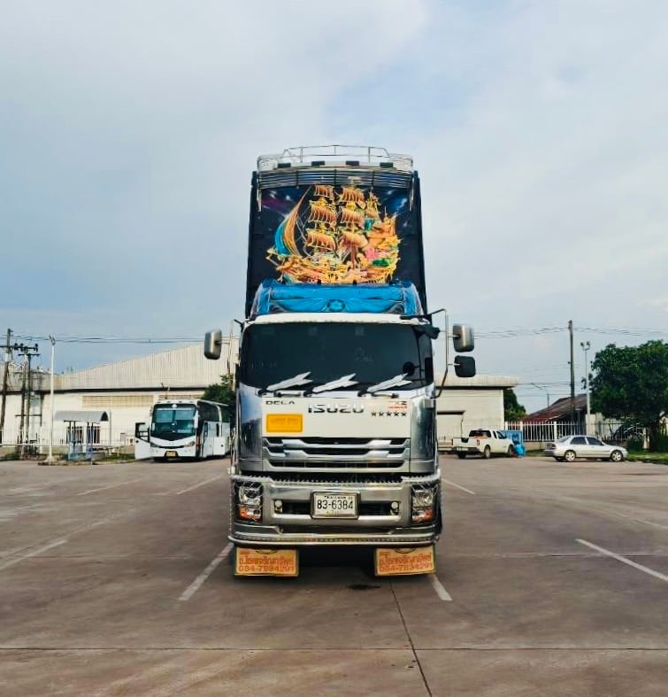 ไมล์ 184,141 กิโล❗️ISUZU FXZ 360 MT ไฟใหม่   พ่วงแม่ลูกดั้มเกษตร  ปี 2567