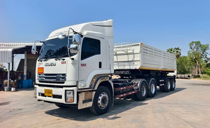 เข้าใหม่‼️ ISUZU GXZ 360 MT หัวลากพร้อมหาง เซมิดั้มพ์