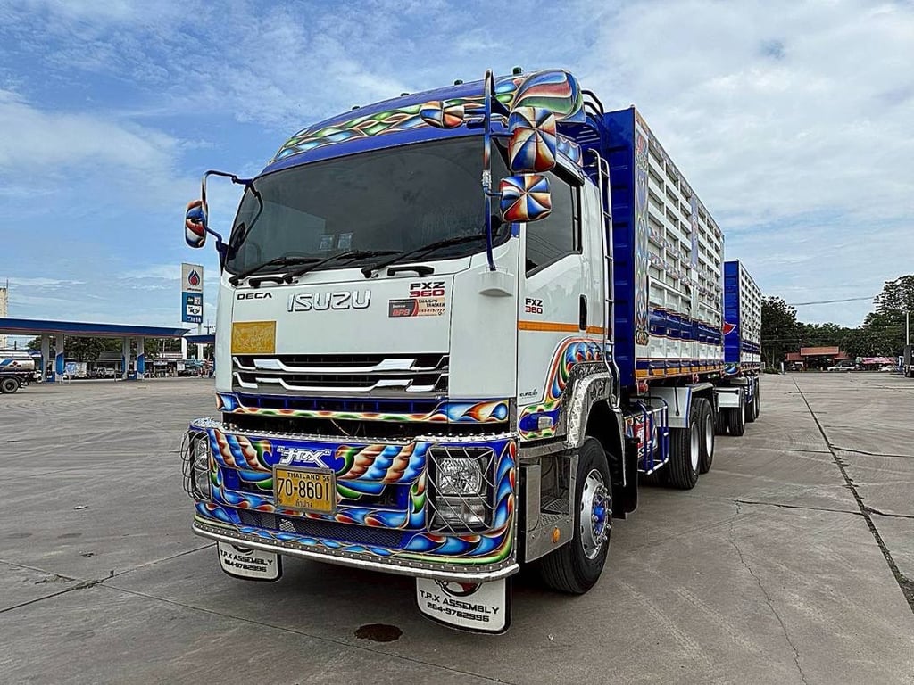 ISUZU FXZ 360 พ่วงแม่ลูกดั้มพ์เกษตร ใส่ของ 31.300 ตัน ISUZU FXZ 360 พ่วงแม่ลูกดั้มพ์เกษตร ใส่ของ 31.300 ตัน