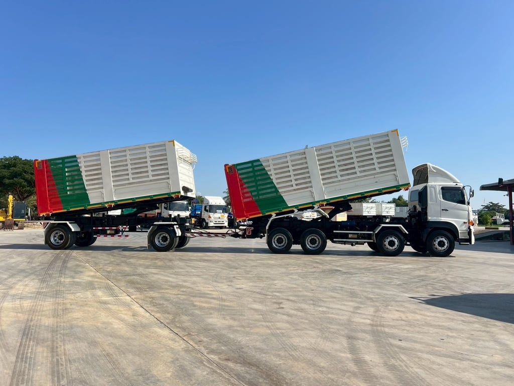 ฟรีๆ❗️โปร-พิเศษ❗️ ไมล์ 72,226 กิโล❗️ HINO GY2P 380 ปี 2565 แม่12ล้อ พ่วงแม่ลูกดั้ม