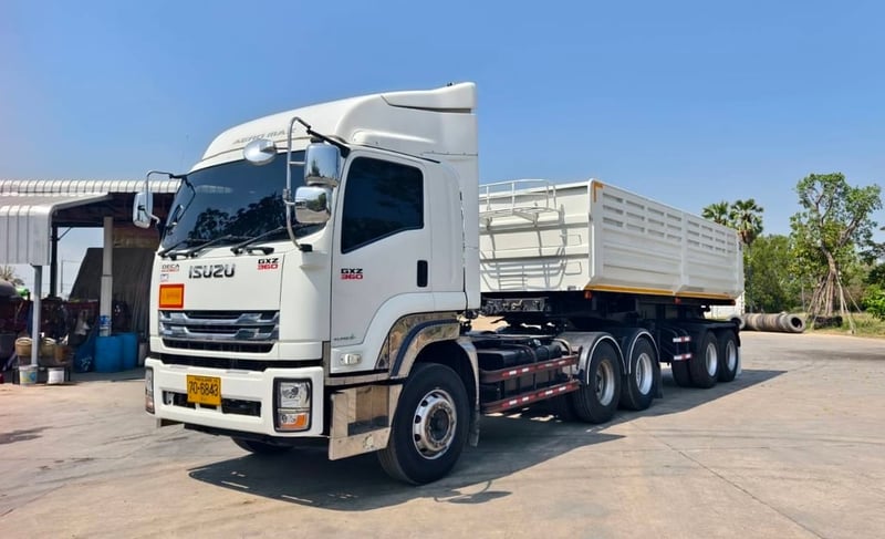 เข้าใหม่‼️ ISUZU GXZ 360 MT หัวลากพร้อมหาง เซมิดั้มพ์