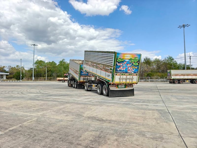 รถพ่วงแม่ลูกดั้มพ์ ISUZU FXZ 360 MT ปี 2566  กะบะปีเนียม