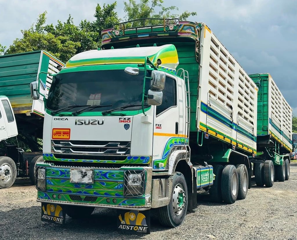 ISUZU FXZ 360 แรง พ่วงแม่ลูกดั้มพ์ เกษตร