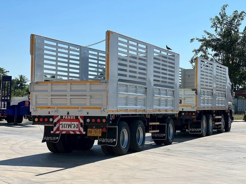 ISUZU FYH 360 แรง พ่วงแม่ลูกไม่ดั้มพ์ (แม่ 12 ล้อแท้ ลูก 3 เพลา)