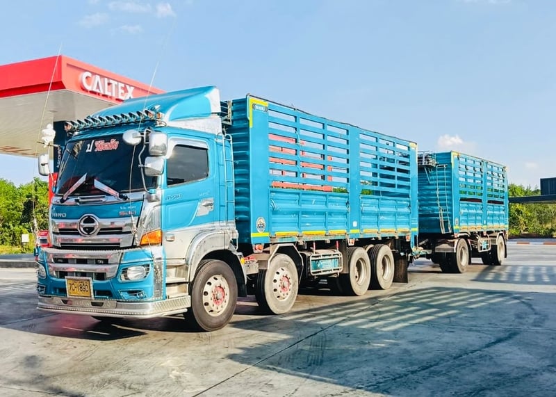เข้าใหม่❗️12ล้อ HINO GY2P 380  พ่วงแม่ลูก (ไม่ดั้มพ์)