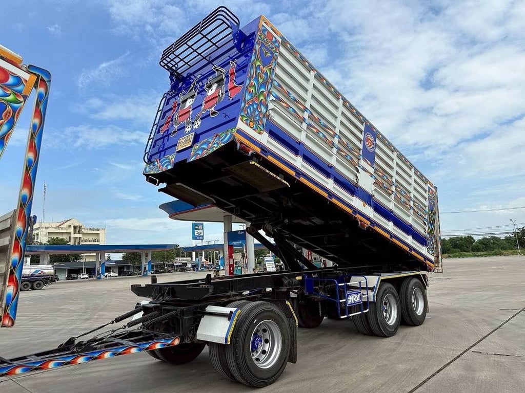 ISUZU FXZ 360 พ่วงแม่ลูกดั้มพ์  ใส่ของ 31.300 ตัน  อู่ ฟินิกซ์  ปี 2565