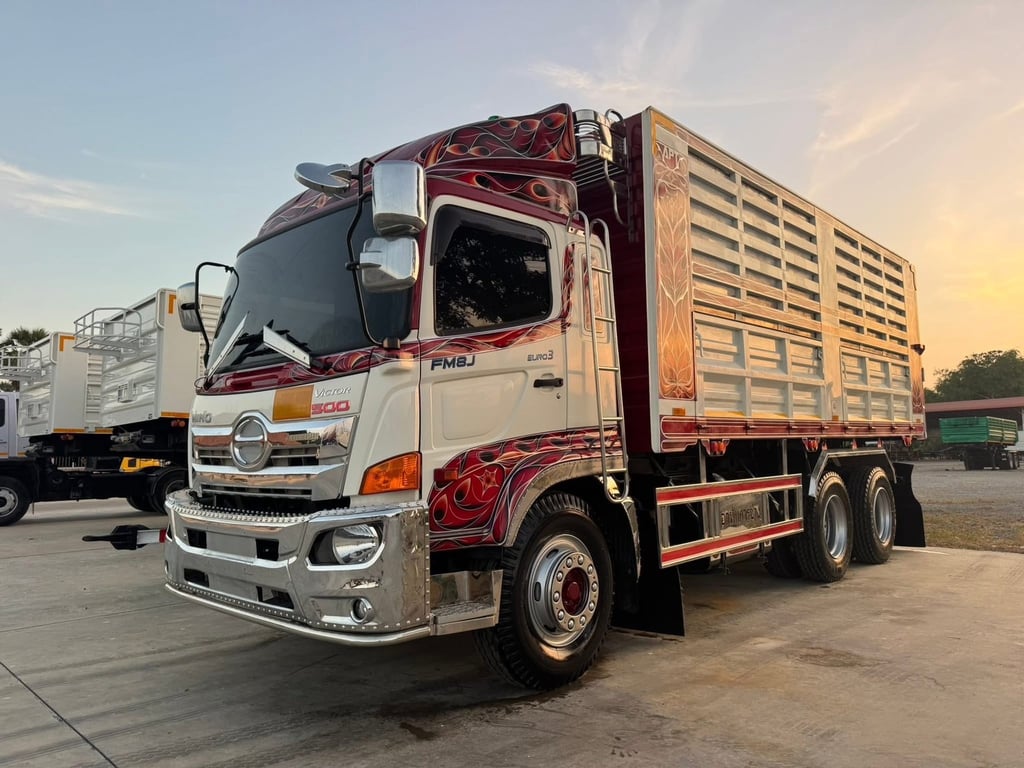 ไมล์ 34,466 กิโล❗️HINO FM8J ปี 2566 ดั้มพ์คอกสูง ไมล์ 34,466 กิโล❗️HINO FM8J ปี 2566 ดั้มพ์คอกสูง