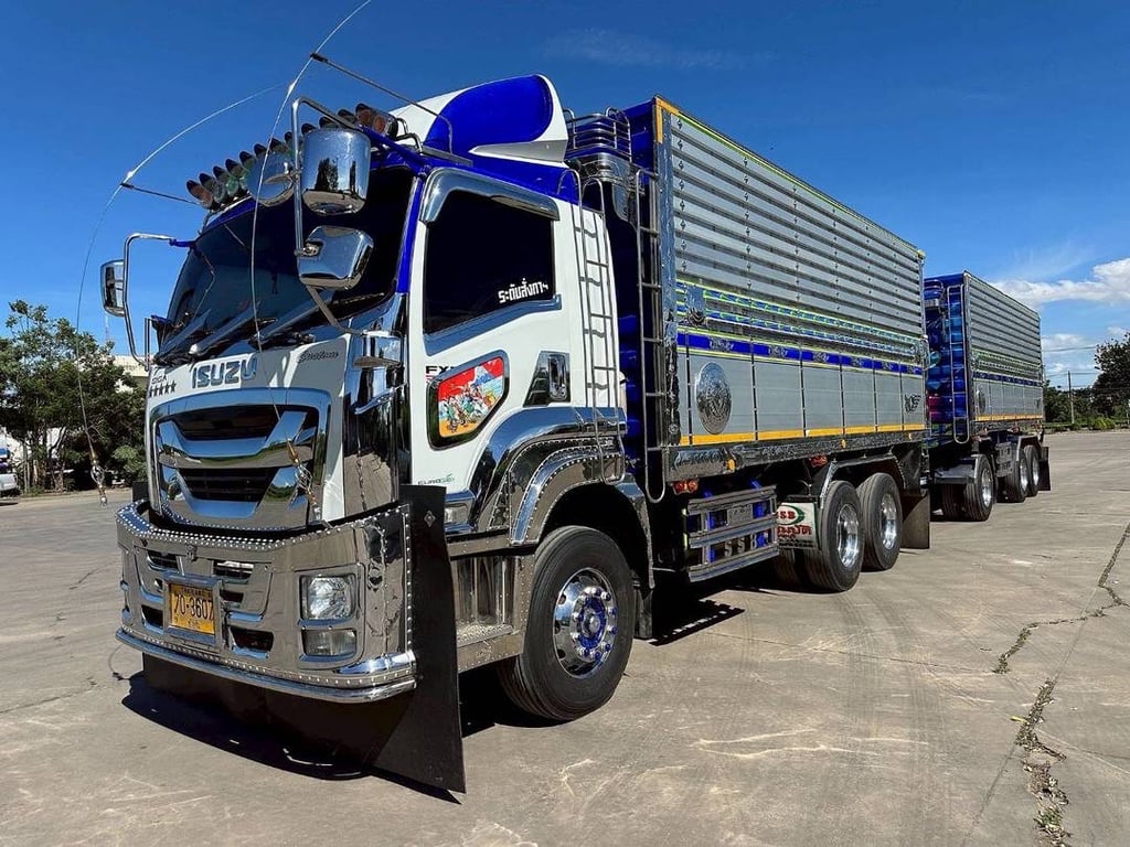 ISUZU FXZ 360 แรง พ่วงแม่ลููกดั้มพ์ เกษตร ใส่ของ 30.620 กิโล อู่ ส.สมบัติ ISUZU FXZ 360 แรง พ่วงแม่ลููกดั้มพ์ เกษตร ใส่ของ 30.620 กิโล อู่ ส.สมบัติ