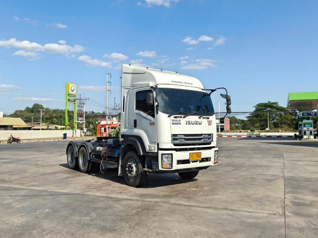 ฟรีๆ❗️ค่าจัด ค่าโอน ส่งทั่วไทย❗️ไมล์ 168,499 กิโล ISUZU GXZ 360 MT ปี 2566 หัวลาก  ไฟใหม่