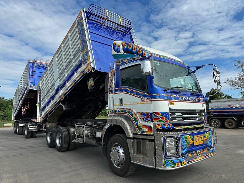 ISUZU FXZ 360 พ่วงแม่ลูกดั้มพ์