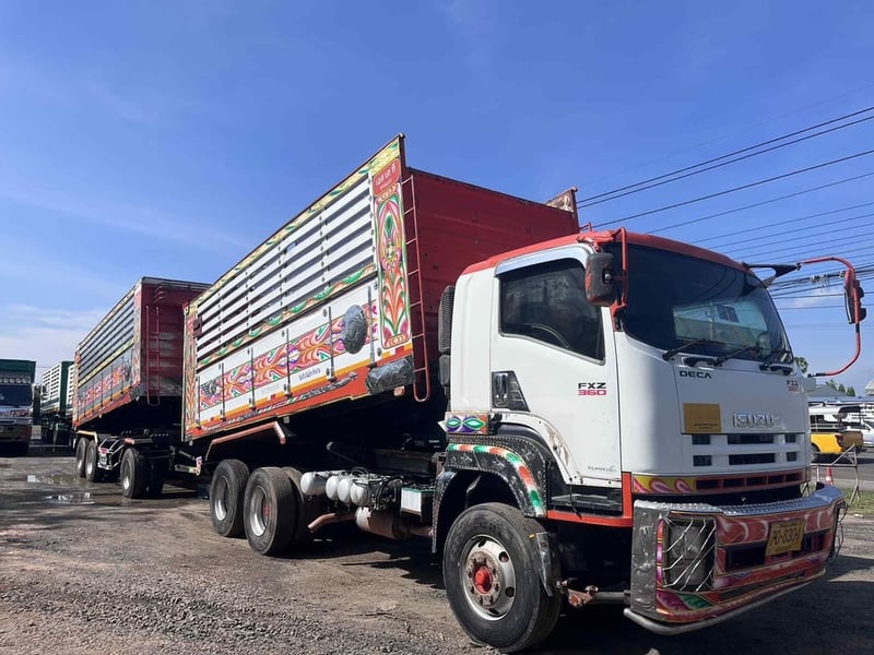 ISUZU FXZ 360 พ่วงแม่ลูกดั้มพ์คอกเกษตร