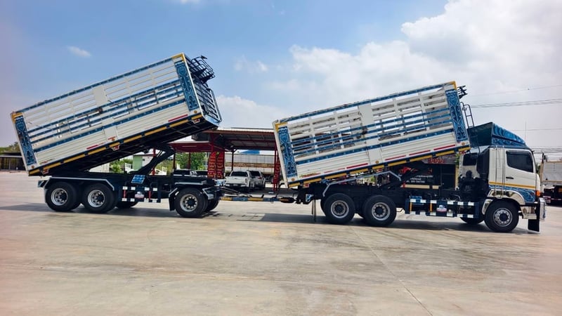 HINO FM2P 380 พ่วงแม่ลูกดั้มพ์