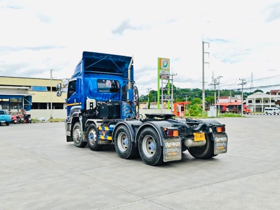 ISUZU GXZ 360 หัวลาก12ล้อ  มีระบบ ดั้มพ์พรัอมใช้ ไมล์ 91839 กิโล ปี 2567