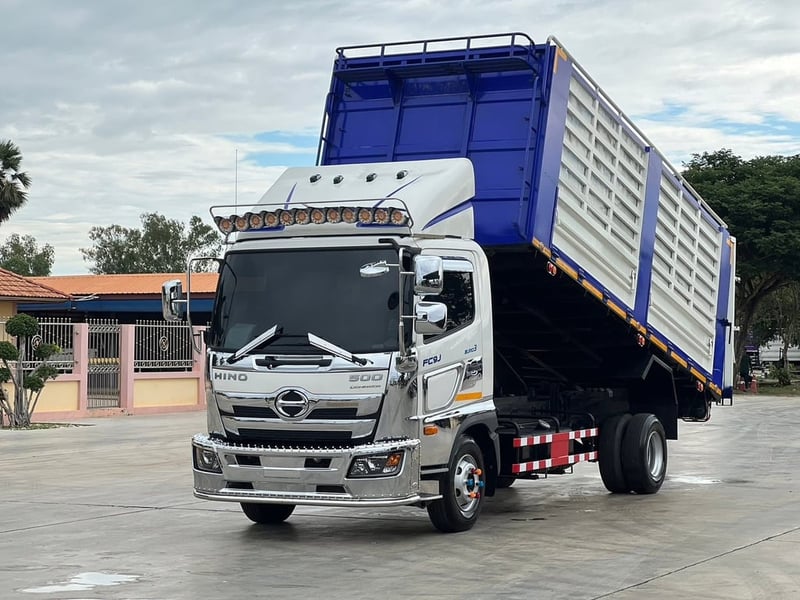 ไมล์ 16,385 กิโล❗️HINO FC9J 210 ปี 2565  ดั้มพ์คอกเกษตร 