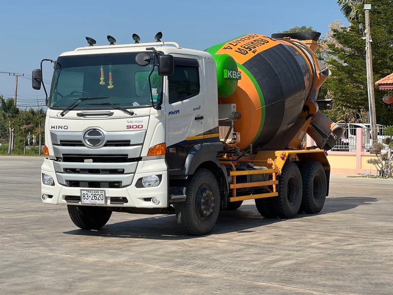 ฟรีๆ❗️ไมล์ 18,871 กิโล  HINO FM1A 344 โม่ปูน 6.5 คิว  ปี 2565 