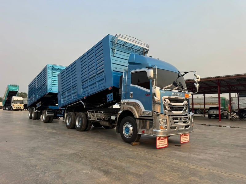 ISUZU FXZ 360 พ่วงแม่ลูกดั้มพ์เกษตร ISUZU FXZ 360 พ่วงแม่ลูกดั้มพ์เกษตร