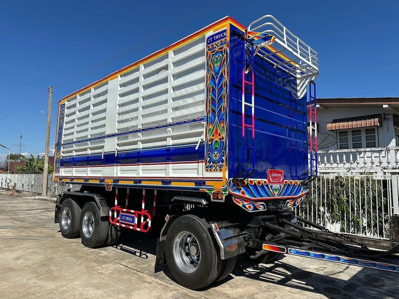 ISUZU FXZ 360 พ่วงแม่ลูกดั้มพ์สามมิตร 