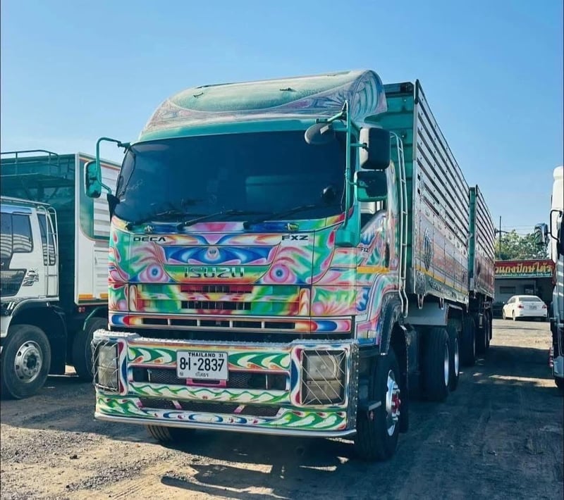 ISUZU FXZ 360 ปี 2556 พ่วงแม่ลูกดั้มพ์ คอกเกษตร