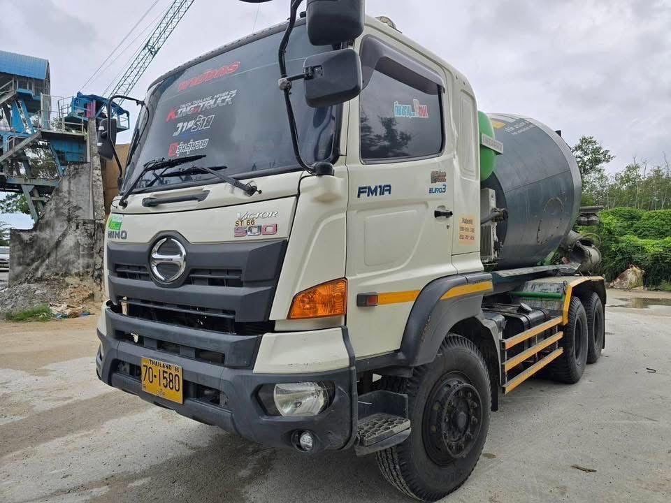เข้าใหม่❗️ไมล์ 79,196❗️HINO FM1A 344  โม่ LIEBHERR 7 คิว เข้าใหม่❗️ไมล์ 79,196❗️HINO FM1A 344  โม่ LIEBHERR 7 คิว