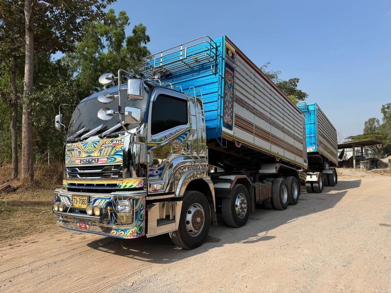 ISUZU FYH 360 พ่วงแม่ลูกดั้มพ์เกษตร ISUZU FYH 360 พ่วงแม่ลูกดั้มพ์เกษตร