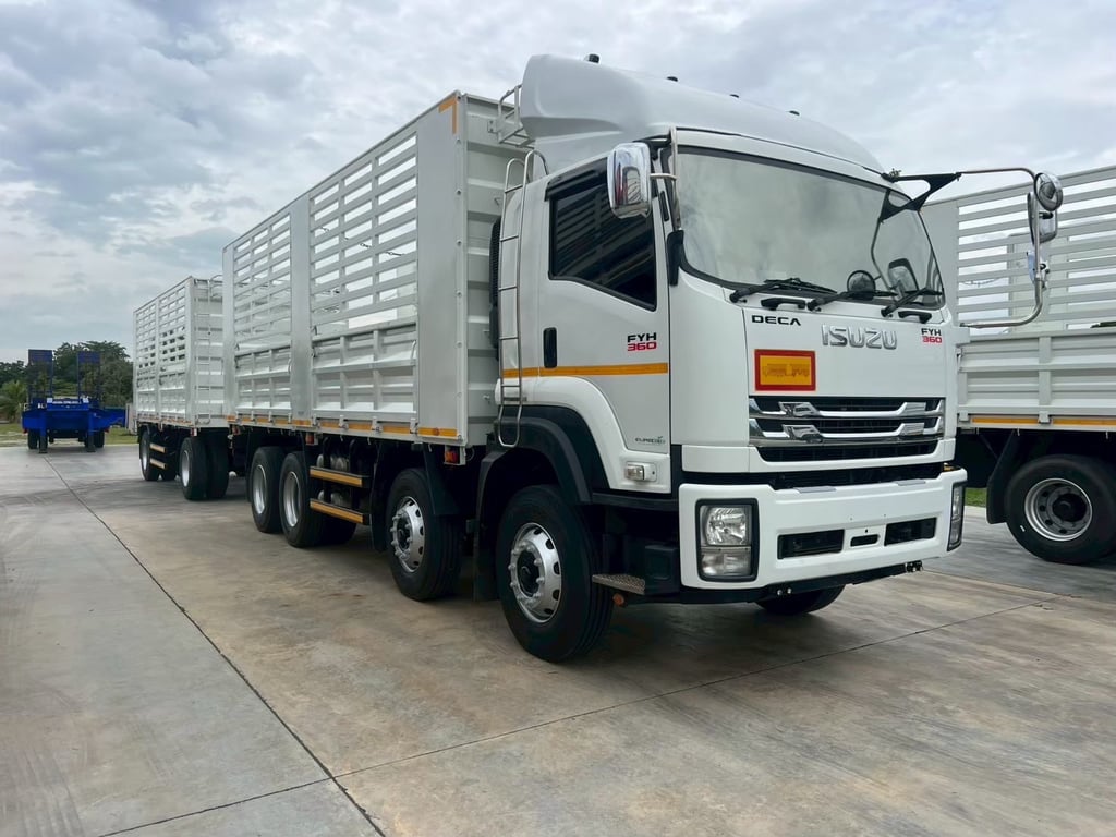 ISUZU  FYH 360 คลัซซี JT พ่วงแม่ลูก แม่12ล้อแท้ (ไม่ดั้มพ์)  ใส่ของ 32 ตัน 