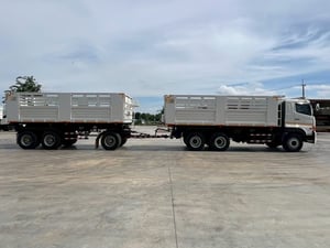 ไมล์ 63,238 กิโล❗️HINO FM1A 344 ปี 2566  พ่วงแม่ลูก