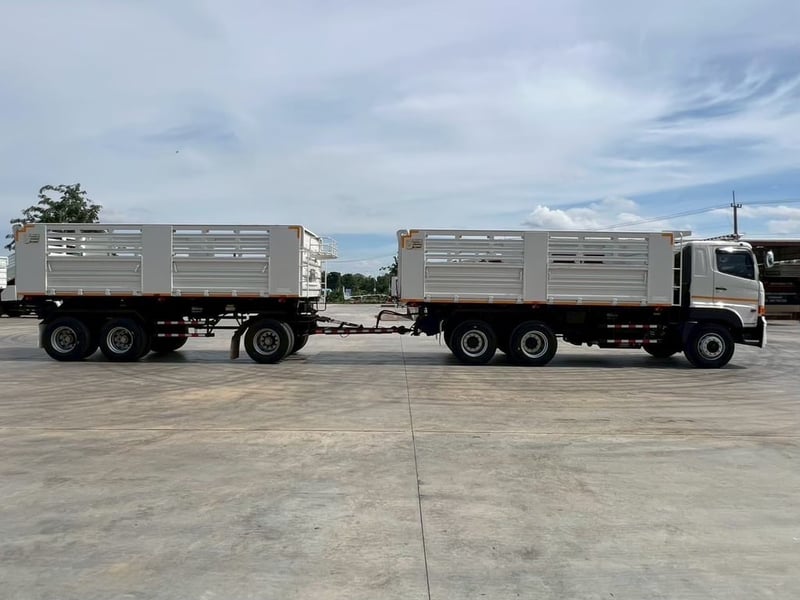 ไมล์ 63,238 กิโล❗️HINO FM1A 344 ปี 2566 พ่วงแม่ลูกด้ัมพ์