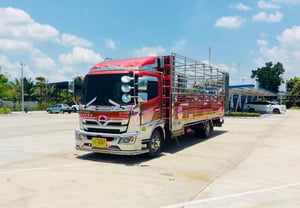 NEW FC9J 210  รถบรรทุกวัว กะบะปีเนียม