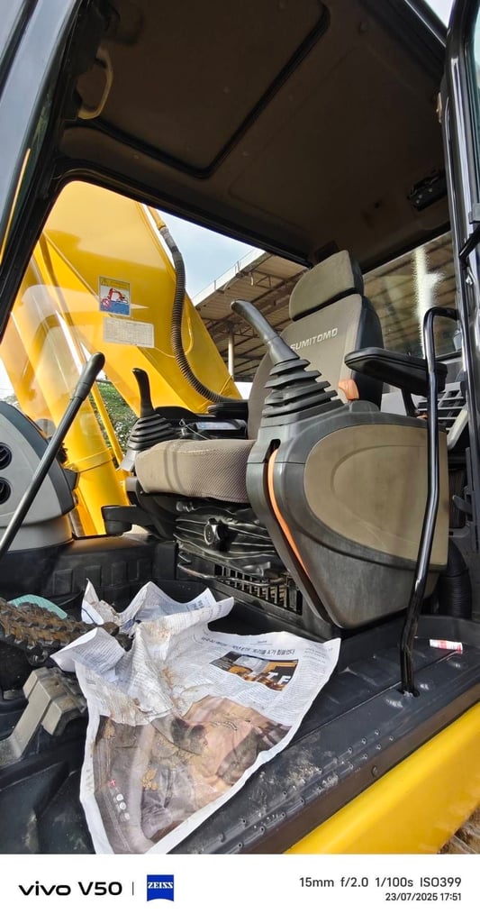 SUMITOMO SH210F-5 มีลายหัวเจาะ  เครื่องดีปั้มเดิมเอวใหม่