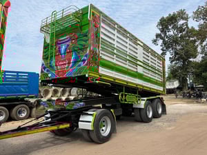 ISUZU FXZ 360 พ่วงแม่ลูกดั้มพ์  (เฟืองเร็ว)