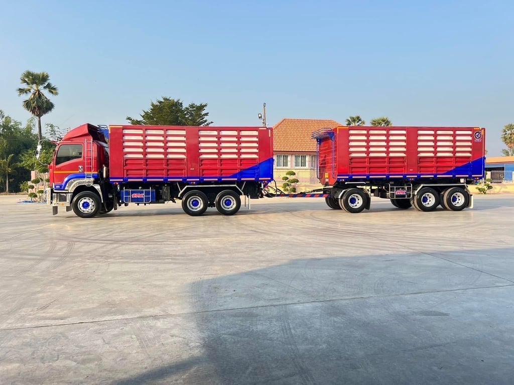 ISUZU FXZ 360 พ่วงแม่ลูกดั้มพ์คอกเกษตร  บรรทุก 30.275 ตัน   อู่ ฟินิกซ์
