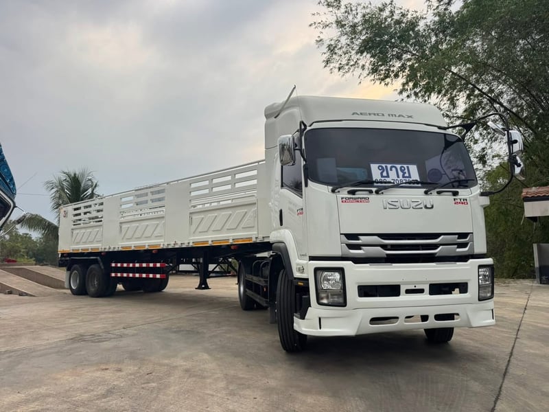 ISUZU FTR 240 MT (หัวลาก 6ล้อ) พร้อมหางเซมิ  (หางไมดัมพ์)