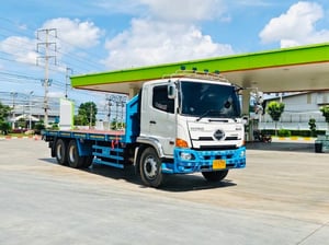 ไมล์ 72,796❗️HINO FL8J 260 เเรง  กะบะพื้นเรียบยาว 7.45 เมตร ปี 2566