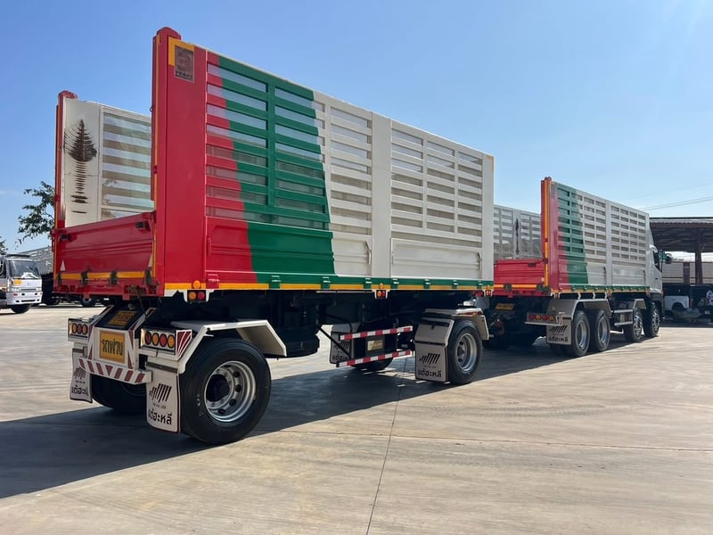 ไมล์ 72,226 กิโล❗️HINO GY2P 380 พ่วงแม่ลูกดั้มพ์เกษตร