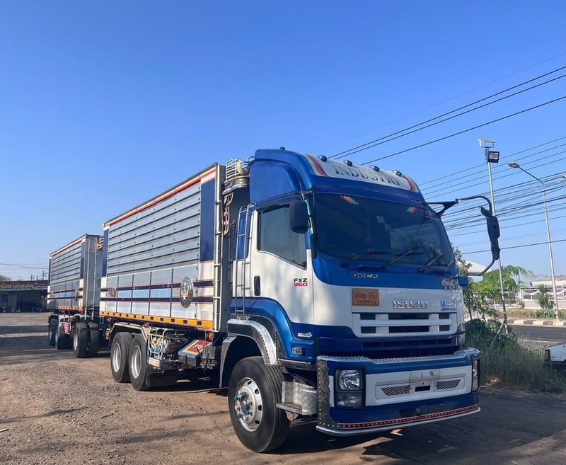 ISUZU FXZ 360 พ่วงแม่ลูกดั้มพ์เกษตร ISUZU FXZ 360 พ่วงแม่ลูกดั้มพ์เกษตร