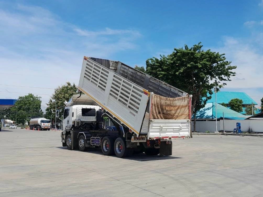 พ่วงแม่ลูกดั้ม แม่12ล้อ ISUZU FYH 360 MT ไมล์ 321,370 กิโล ดั้มพ์เกษตร พ่วงแม่ลูกดั้ม แม่12ล้อ ISUZU FYH 360 MT ไมล์ 321,370 กิโล ดั้มพ์เกษตร