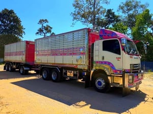 ISUZU FXZ 360 ปี 2563 พ่วงแม่ลูกดั้มพ์ พื้นกระบะเรียบ ISUZU FXZ 360 ปี 2563 พ่วงแม่ลูกดั้มพ์ พื้นกระบะเรียบ