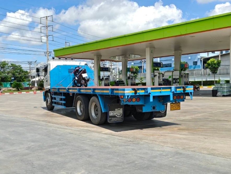 ไมล์ 7 หมื่นกว่า❗️HINO FL8J 260 เเรง  กะบะพื้นเรียบ 7.45 เมตร ปี 2566