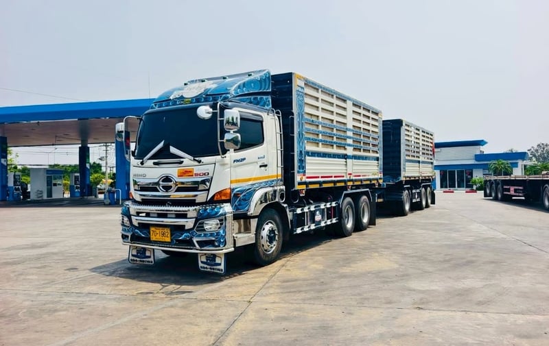 HINO FM2P 380 ไมล์ 8 หมี่น พ่วงแม่ลูกดั้มพ์