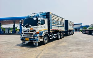 HINO FM2P 380 ไมล์ 8 หมี่น พ่วงแม่ลูกดั้มพ์