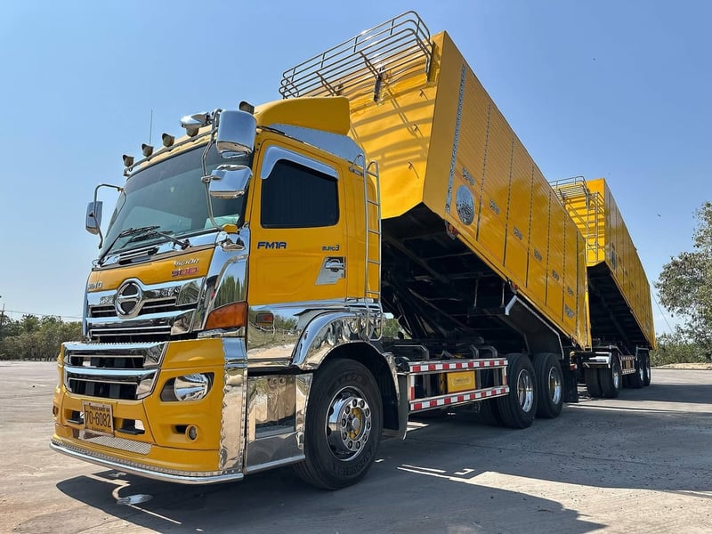 HINO 344 พ่วงแม่ลูกดัมพ์มิคอกเกษตร