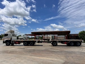 HINO FM1A 344 พ่วงแม่ลูกพื้นเรียบ HINO FM1A 344 พ่วงแม่ลูกพื้นเรียบ