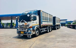 HINO FM2P 380 ไมล์ 8 หมี่น พ่วงแม่ลูกดั้มพ์