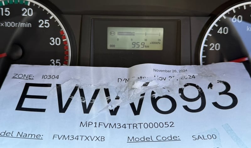 เข้าใหม่❗️ชุดจดป้ายแดง❗️ไมล์ 959 กิโล❗️ Euro 5 FVM 240 แรง