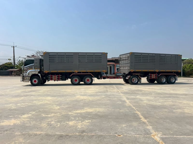  ไมล์ 186,748❗️ISUZU FXZ 360 MT  พ่วงแม่ลูกดั้มพ์เกษตร