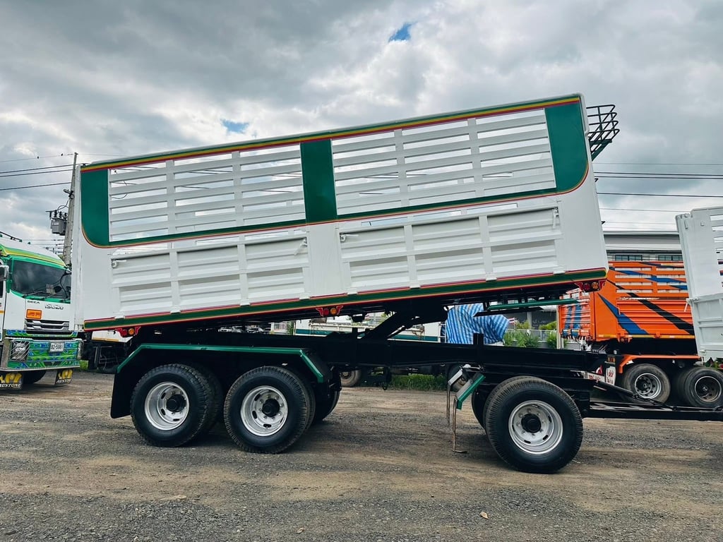 HINO 270 เมก้า เครื่อง.JO8C  พ่วงแม่ลูก ดั้มพ์เกษตร