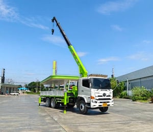 เข้าใหม่❗️เครน 8 ตัน❗️เลขไมล์ 97,468 กิโล HINO FL8J 260 แรง ติดเครน TADANO  